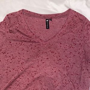 Maroon T-Shirt Dress